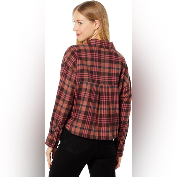 Madewell Flannel Long-Sleeve Crop Shirt in Plaid - Picture 7 of 9